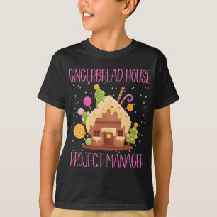 Gingerbread House Project Manager Family Matching T-Shirt