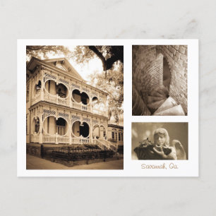 Gingerbread House - Savannah, GA Postcard
