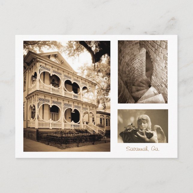 Gingerbread House - Savannah, GA Postcard (Front)