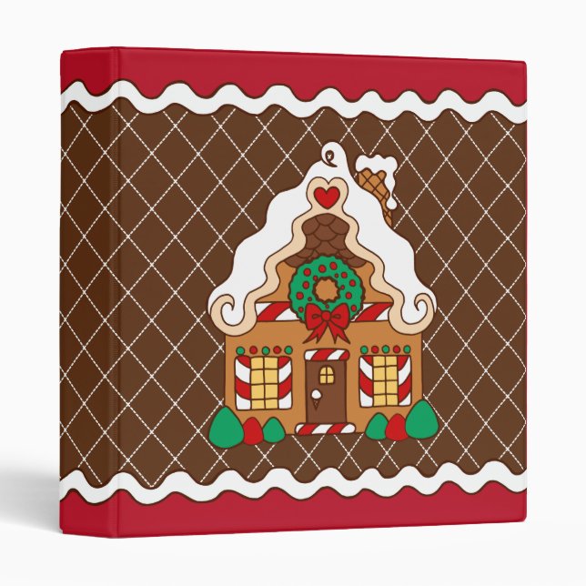 Gingerbread  House Scrapbook Binder (Front/Spine)