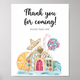 Gingerbread house - Thank you for coming  Poster