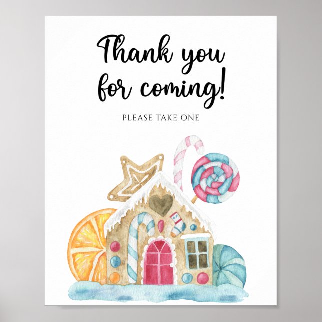Gingerbread house - Thank you for coming  Poster (Front)