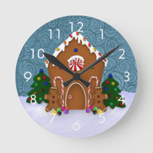 Gingerbread House Wall Clock