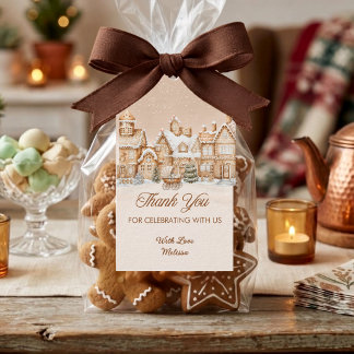 Gingerbread House Winter Village Thank You    Gift Tags