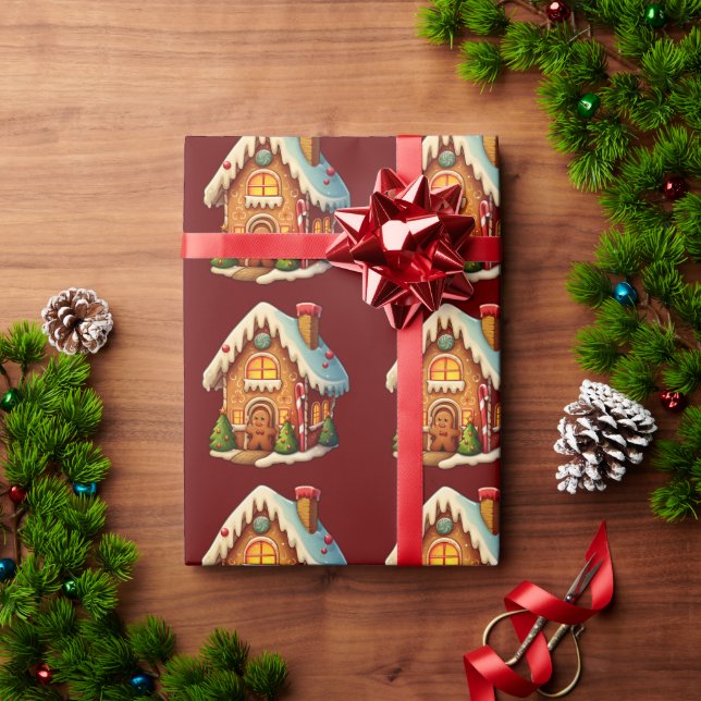 Gingerbread house wrapping paper (Holiday Gift)