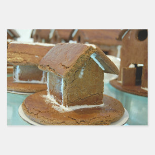 gingerbread house wrapping sheets