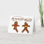 Gingerbread Humour Holiday Card