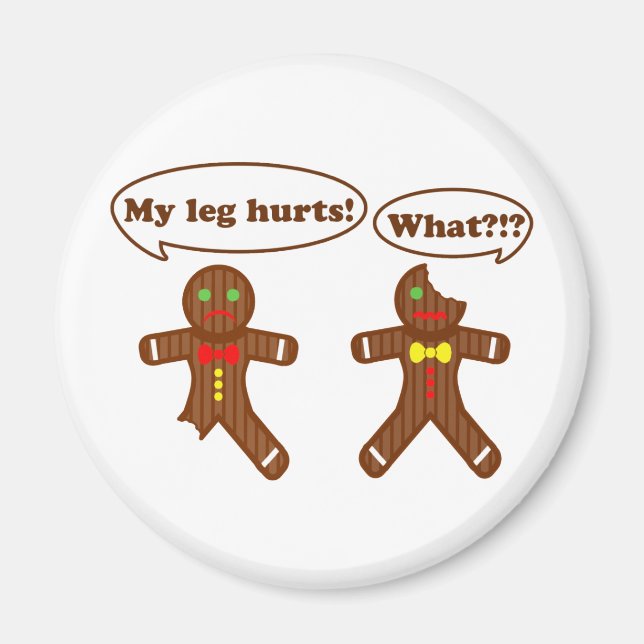 Gingerbread Humour Magnet (Front)