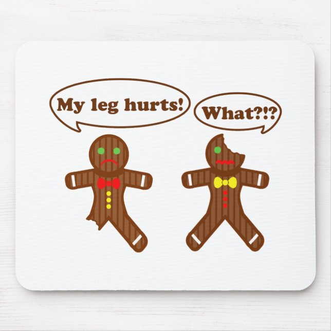Gingerbread Humour Mouse Pad (Front)