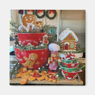 Gingerbread Kitchen Magnet
