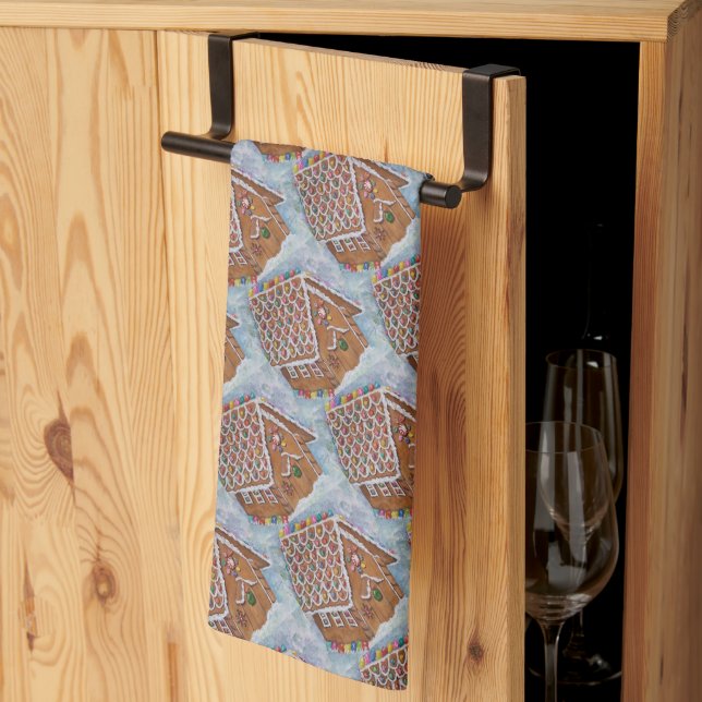 GINGERBREAD KITCHEN TOWEL (Thirds Fold)