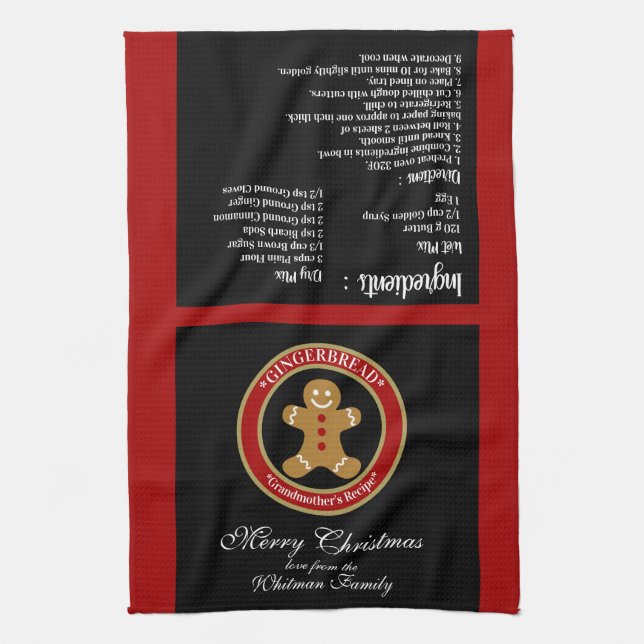 Gingerbread Kitchen Towel (Vertical)