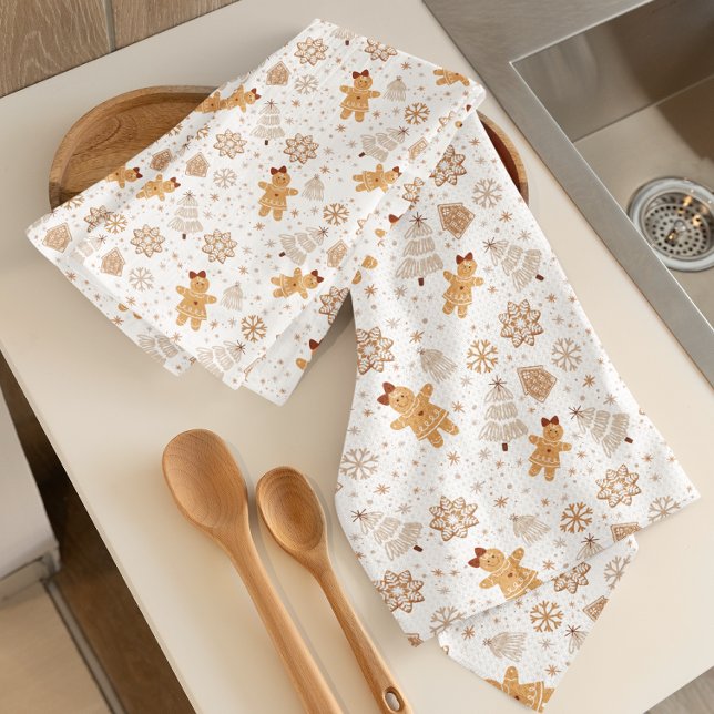 Gingerbread Kitchen Towel with Christmas Tree (Creator Uploaded)