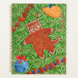 GINGERBREAD KITTY 8.5x11 Planner