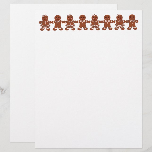 Gingerbread Letterhead (Front/Back)