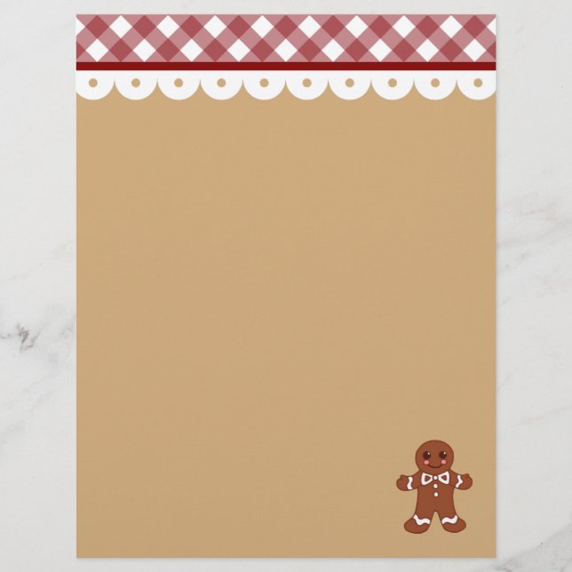 Gingerbread Letterhead (Front)