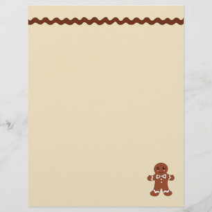 Gingerbread Letterhead Paper