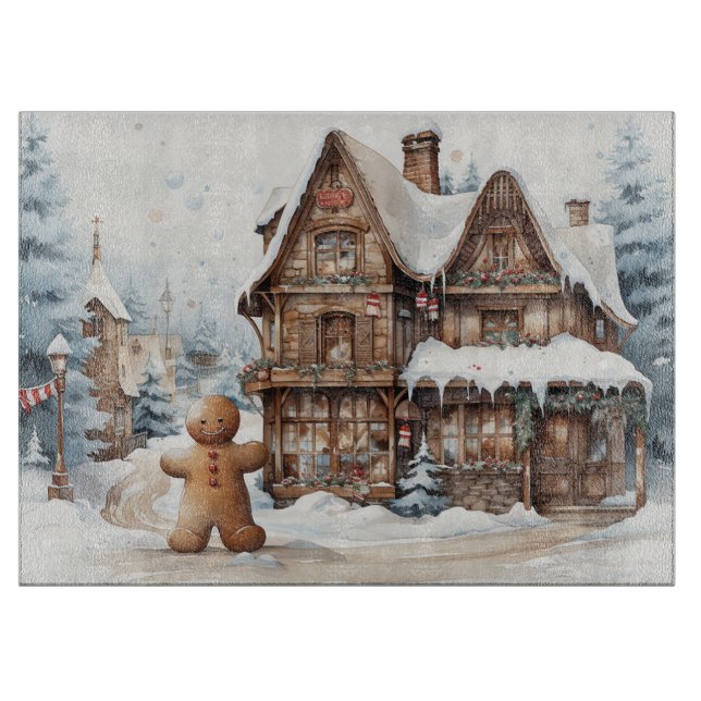 Gingerbread Man #14 Kitchen Cutting Board (Front)