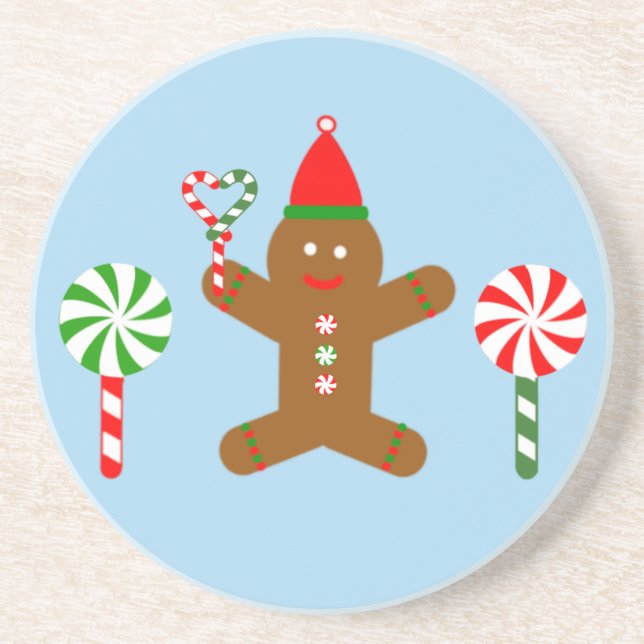 Gingerbread Man #1 Coaster (Front)