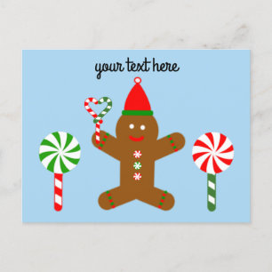 Gingerbread Man #1 Postcard