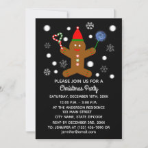 Gingerbread Man #2-2 Invitation Card