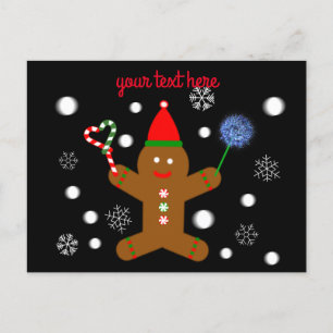 Gingerbread Man #2 Postcard