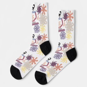 Gingerbread man and coffee  socks