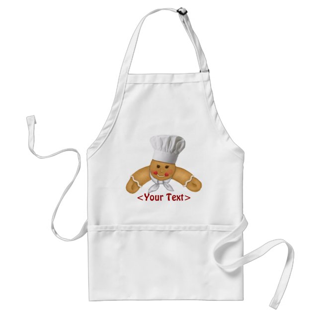 Gingerbread Man as Cook - Customize Standard Apron (Front)