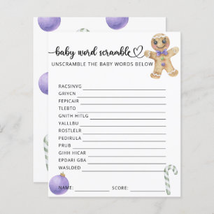 Gingerbread man - Baby Scramble game