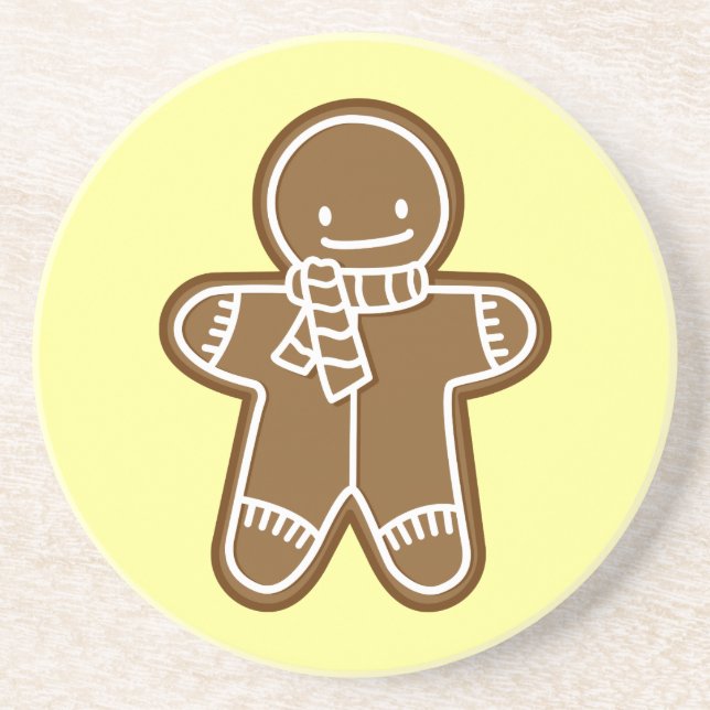 Gingerbread man Bag Coaster (Front)