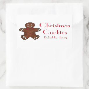 Gingerbread Man Baked By Homemade Christmas Cookie Sticker