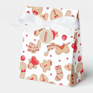 Gingerbread Man Baked Cookies Rustic Whimsical Favor Box
