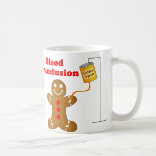 Gingerbread Man Blood Bank and Blood Transfusion Coffee Mug