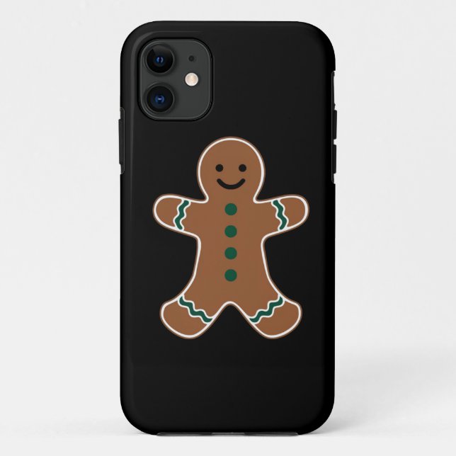 Gingerbread Man Body Costume for Christmas Case-Mate iPhone Case (Back)