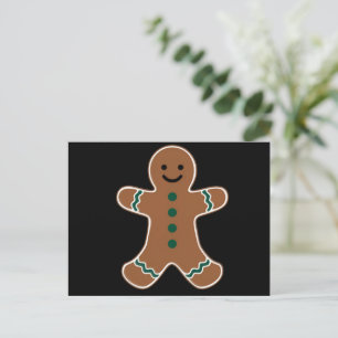 Gingerbread Man Body Costume for Christmas Holiday Postcard