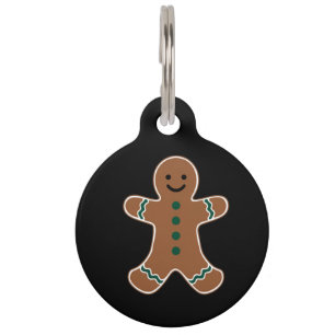 Gingerbread Man Body Costume for Christmas Pet Tag