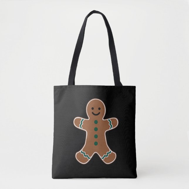 Gingerbread Man Body Costume for Christmas Tote Bag (Front)