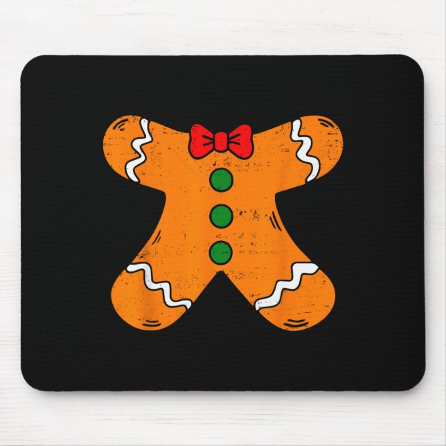 Gingerbread Man Body Costume For Halloween Or Chri Mouse Pad (Front)