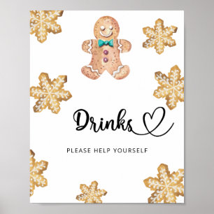 Gingerbread man - Boissons vous aider Poster