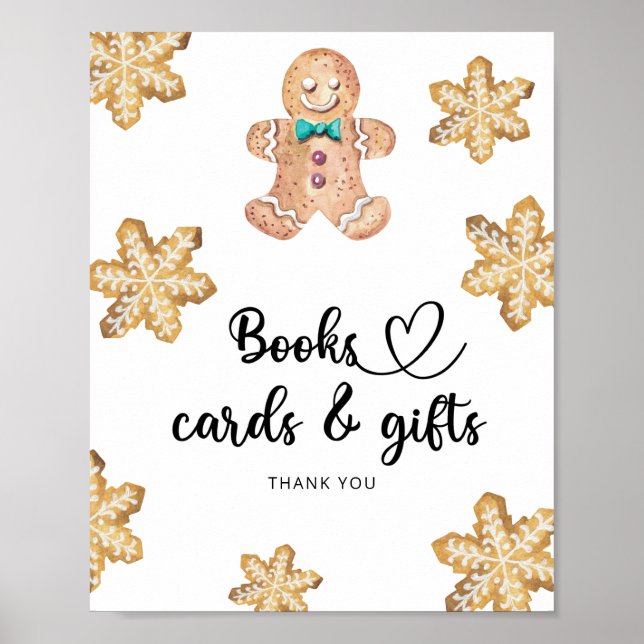 Gingerbread man - books cards and gifts poster (Front)