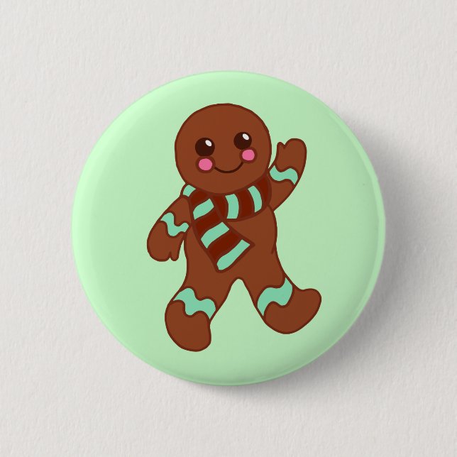 Gingerbread Man Button (Front)