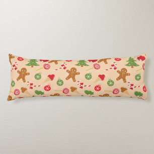 Gingerbread Man, Candy and ice cream Body Pillow