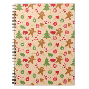 Gingerbread Man, Candy and ice cream Notebook