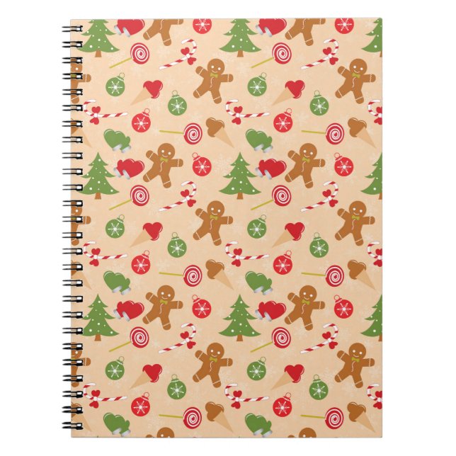 Gingerbread Man, Candy and ice cream Notebook (Front)