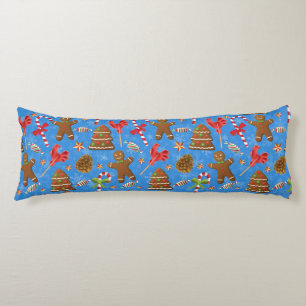 Gingerbread Man,Candy and lollipop Body Pillow