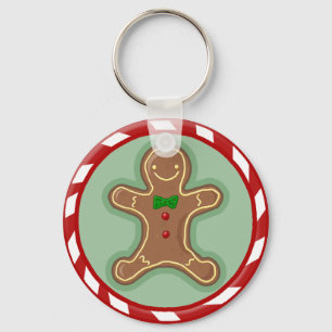 Gingerbread Man Candy Keychain