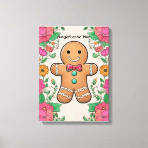 Gingerbread Man Canvas Print