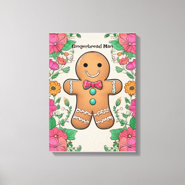 Gingerbread Man Canvas Print (Front)