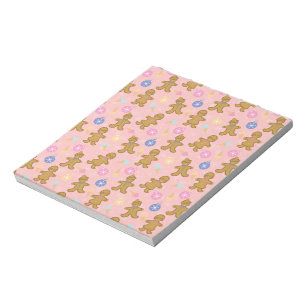 Gingerbread Man,Christmas balls Notepad