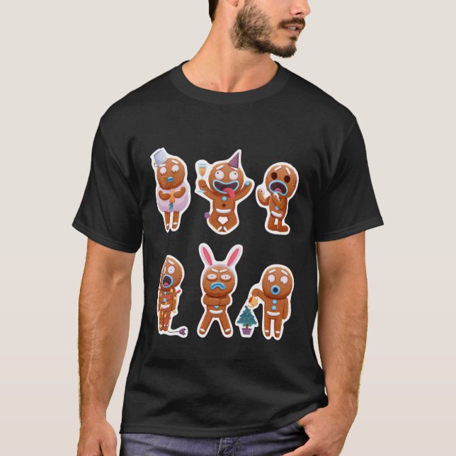 Gingerbread man Christmas  Classic T-Shirt (Devant)